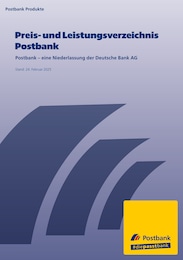 Drogerie Angebot im aktuellen Postbank Prospekt auf Seite 1