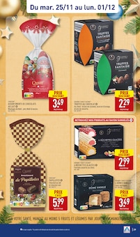 Promotion Bûches dans le prospectus Aldi, valable du 25/11/2025 au 01/12/2025 Promo Bûches dans le catalogue Aldi du moment à la page 29