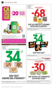 Catalogue Intermarché Super à Châteaubriant cette semaine, valable du 21/07/2026 au 02/08/2026 Prospectus Intermarché Super à Châteaubriant, "34% EN AVANTAGE CARTE", 24 pages de promos valables du 21/07/2026 au 02/08/2026