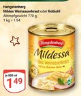 Mildes Weinsauerkraut Angebote von Hengstenberg bei GLOBUS Wetzlar für 1,49 €