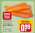 Aktuelles Snack Möhren Angebot bei REWE in Hannover ab 0,99 €
