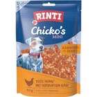 Rinti Snack Chicko's Mini Käsewürfel Huhn 80 g bei Zookauf im Damme Prospekt für 1,89 €