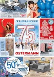 Aktueller Ostermann Prospekt mit Weihnachtsdeko, "75 Jahre OSTERMANN - Das Zuhause des Wohnens", Seite 1