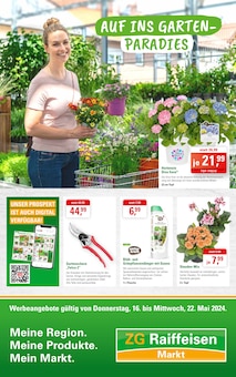 Aktueller ZG Raiffeisen Prospekt "Auf ins Gartenparadies!" Seite 1 von 8 Seiten für Kehl