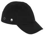 Casquette antichoc noire - SITE en promo chez Screwfix Lambersart à 10,79 €