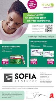 Aktueller mea - meine apotheke Prospekt "Unsere Februar-Angebote" für Düsseldorf Aktueller mea - meine apotheke Prospekt für Düsseldorf mit Seiten