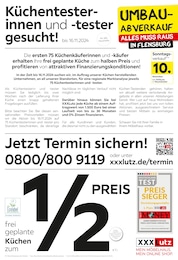 XXXLutz Möbelhäuser Prospekt: "Küchentesterinnen und -tester gesucht!", 2 Seiten, 04.11.2024 - 17.11.2024