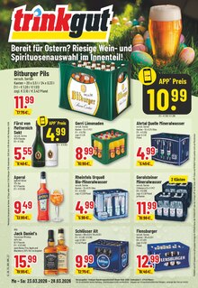 Jack Daniels im Trinkgut Prospekt "Aktuelle Angebote" mit 18 Seiten (Neuss)