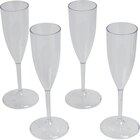 Lot de 4 flûtes - CARREFOUR HOME en promo chez Carrefour Lot de 4 flûtes - CARREFOUR HOME dans le catalogue Carrefour
