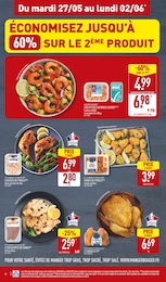 Prix et réduction Alimentation dans le prospectus Aldi en cours Offre Alimentation dans le catalogue Aldi du moment à la page 4