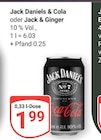 Jack Daniels & Cola Angebote von Jack Daniels bei GLOBUS Oberhausen für 1,99 €