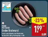ALDI Nord Dortmund - Grobe Bratwurst Angebot im Prospekt Grobe Bratwurst bei ALDI Nord im Dortmund Prospekt für 1,99 €