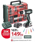 Perceuse-visseuse sans fil 18 V - METABO - Mr.Bricolage à Aix-en-Provence Perceuse-visseuse sans fil 18 V - METABO en promo chez Mr.Bricolage Aix-en-Provence à 149,90 €