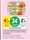 Filets de sardines sans arêtes à l'huile d'olive vierge extra - SAUPIQUET en promo chez Intermarché Montpellier à 2,93 €