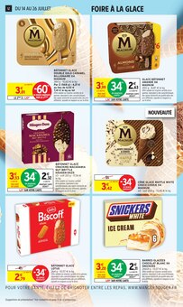 Promotion Bâtonnets Glacés dans le prospectus Intermarché Super, valable du 14/07/2026 au 26/07/2026 Promo Bâtonnets Glacés dans le catalogue Intermarché Super du moment à la page 12