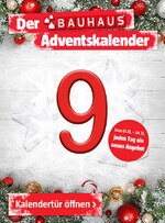 BAUHAUS Prospekt "Der BAUHAUS Adventskalender", 1 Seiten, für Wuppertal, 09.12.2019 - 09.12.2019 BAUHAUS Prospekt "Der BAUHAUS Adventskalender", 1 Seiten, für Wuppertal, 09.12.2019 - 09.12.2019