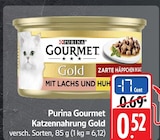 EDEKA - Gourmet Katzennahrung Gold Angebot im Prospekt Gourmet Katzennahrung Gold bei EDEKA im Prospekt "" für 0,52 €