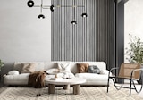 Panneau tasseaux de bois MDF gris feutrine noir en promo chez Décor Discount Panneau tasseaux de bois MDF gris feutrine noir dans le catalogue Décor Discount