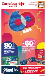 Catalogue Carrefour Market avec 14 pages de promos Prospectus Carrefour Market, "60 ans", pages, 23/05/2023 - 04/06/2023