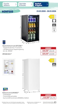 Kühlschrank im aktuellen METRO Prospekt (Böblingen) Kühlschrank im METRO Prospekt "Wochenangebote + Gewinnspiel" mit 54 Seiten (Böblingen)