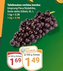 Tafeltrauben rot/blau kernlos bei GLOBUS im Prospekt "" für 1,49 €