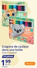 Crayons de couleur dans une boîte dans le catalogue Action