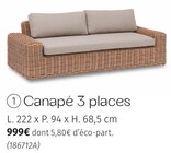 Canapé 3 places en promo chez Maxi Bazar Melun à 999,00 €
