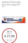 Schmerzgel forte 23,2 mg/g Gel im Angebot bei LINDA Premiumapotheke in Regensburg Schmerzgel forte 23,2 mg/g Gel Angebote von Voltaren bei LINDA Premiumapotheke Regensburg für 21,98 €