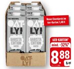 Barista Edition Hafer Angebote von Oatly bei EDEKA Friedrichshafen für 8,88 €