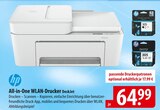 HP All-in-One WLAN-Drucker DeskJet Angebote bei famila Nordost Stade für 64,99 €
