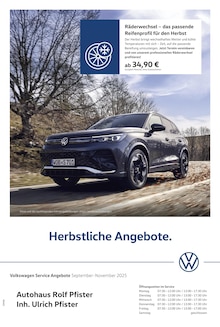 Volkswagen Prospekt Herbstliche Angebote. mit  Seite in Neuenburg (Rhein) und Umgebung