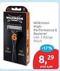 High-Performance 6 Rasierer im Angebot bei budni in Stade High-Performance 6 Rasierer Angebote von Wilkinson bei budni Stade für 8,29 €