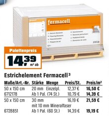Estrichelement bei OBI in Bergisch Gladbach Estrichelement im Angebot bei OBI Bergisch Gladbach