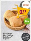 Bio-Weizenbrötchen im tegut Prospekt Bio-Weizenbrötchen von Herzberger im aktuellen tegut Prospekt für 0,33 €