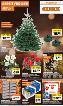 Weihnachtsbaum im OBI Prospekt "BEREIT FÜR DEN ADVENT" mit 12 Seiten (Fulda)