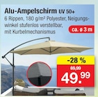 Aktuelle Sonnenschirm Angebote bei Zimmermann in Göttingen Aktuelles Alu-Ampelschirm UV 50+ Angebot bei Zimmermann in Göttingen ab 49,99 €