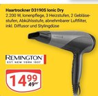 Haartrockner D3190S Ionic Dry im Angebot bei GLOBUS in Altenburg Haartrockner D3190S Ionic Dry Angebote von Remington bei GLOBUS Altenburg für 14,99 €