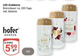 LED-Grabkerze Angebote von hofer bei GLOBUS Erlangen für 5,99 €