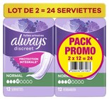 Protections hygiéniques pour fuites urinaires "Pack Promo" - ALWAYS DISCREET en promo chez Carrefour Protections hygiéniques pour fuites urinaires "Pack Promo" - ALWAYS DISCREET dans le catalogue Carrefour