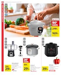 Prix et réduction Cuiseur Riz dans le prospectus Carrefour Market en cours Offre Cuiseur Riz dans le catalogue Carrefour Market du moment à la page 10