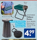 Faltbarer Hocker von Adventuridge im aktuellen ALDI SÜD Prospekt für 4,99 €