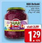 Rotkohl mit Apfelstücken Angebote von HAK bei E center Voerde für 1,29 €