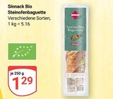 Bio Steinofenbaguette bei GLOBUS im Prospekt "" für 1,29 €