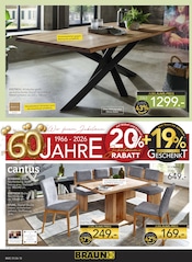 Esstisch im BRAUN Möbel-Center Prospekt in Tübingen Aktueller BRAUN Möbel-Center Prospekt mit Esstisch, "Wir feiern Jubiläum!", Seite 10