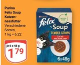 Felix Soup Katzennassfutter im Angebot bei GLOBUS in Bruchsal Felix Soup Katzennassfutter Angebote von Purina bei GLOBUS Bruchsal für 1,79 €