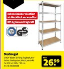 Hagebaumarkt Wernigerode - Steckregal Angebot im Prospekt Steckregal bei Hagebaumarkt im Wernigerode Prospekt für 26,99 €