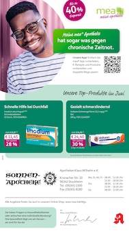 mea - meine apotheke Prospekt Unsere Juni-Angebote mit 4 Seiten