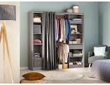 Promo Kit Dressing imitation chêne grisé "Eklips 2" - H. 200 x L. 200 x P. 48 cm à 129,00 € dans le catalogue Brico Dépôt à Luisant