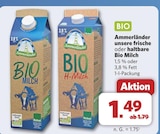unsere frische Bio Milch von Ammerländer für 1,49 € bei combi im Angebot unsere frische Bio Milch von Ammerländer im aktuellen combi Prospekt