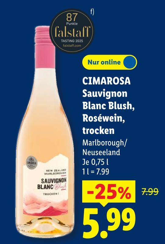 Sauvignon Blanc Blush, Roséwein, trocken